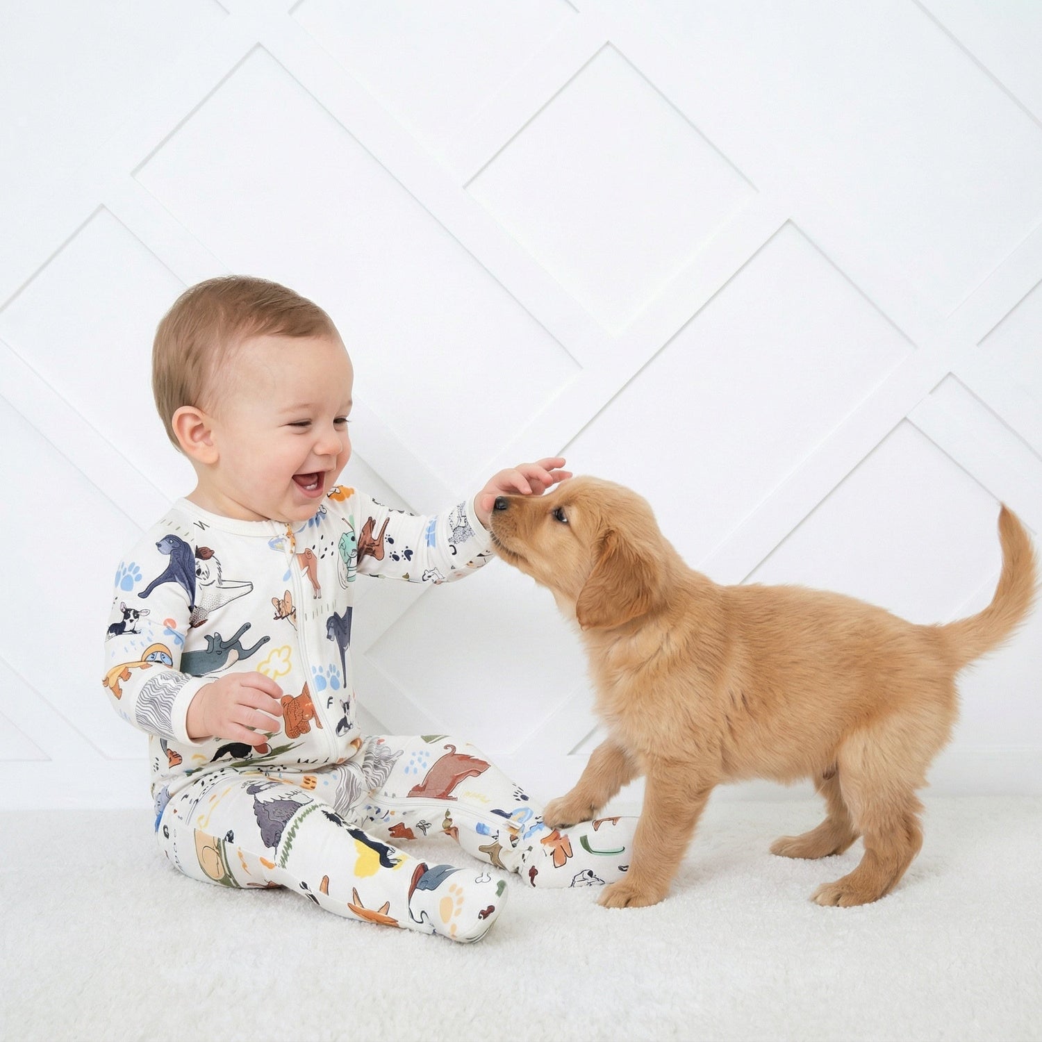 Puppy Pals White Footie