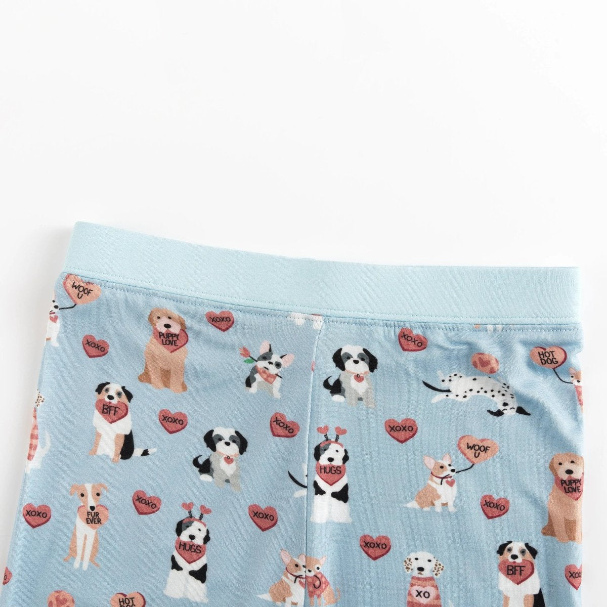 Dreamlet Pups And Kisses Blue Two Piece Baby Set Dreamlet Outfit - Everetts Place Boutique - 