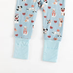Dreamlet Pups And Kisses Convertible Zip Footies Blue Dreamlet - 