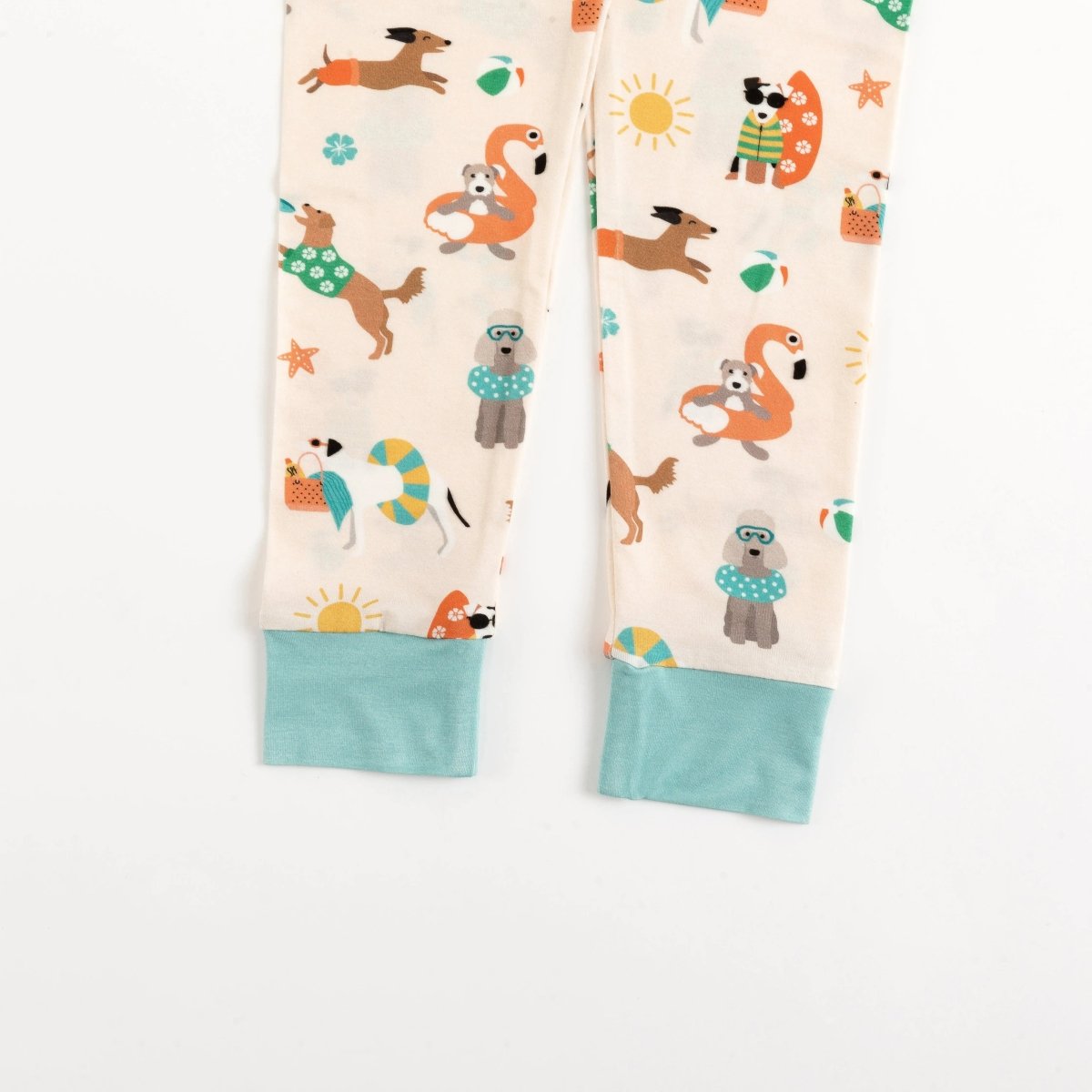 Dreamlet Pups in the Sun Long Sleeve Pajama Set for Summer Fun - Everetts Place Boutique - 