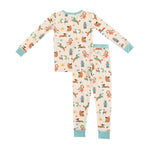 Dreamlet Pups in the Sun Long Sleeve Pajama Set for Summer Fun - Everetts Place Boutique - 