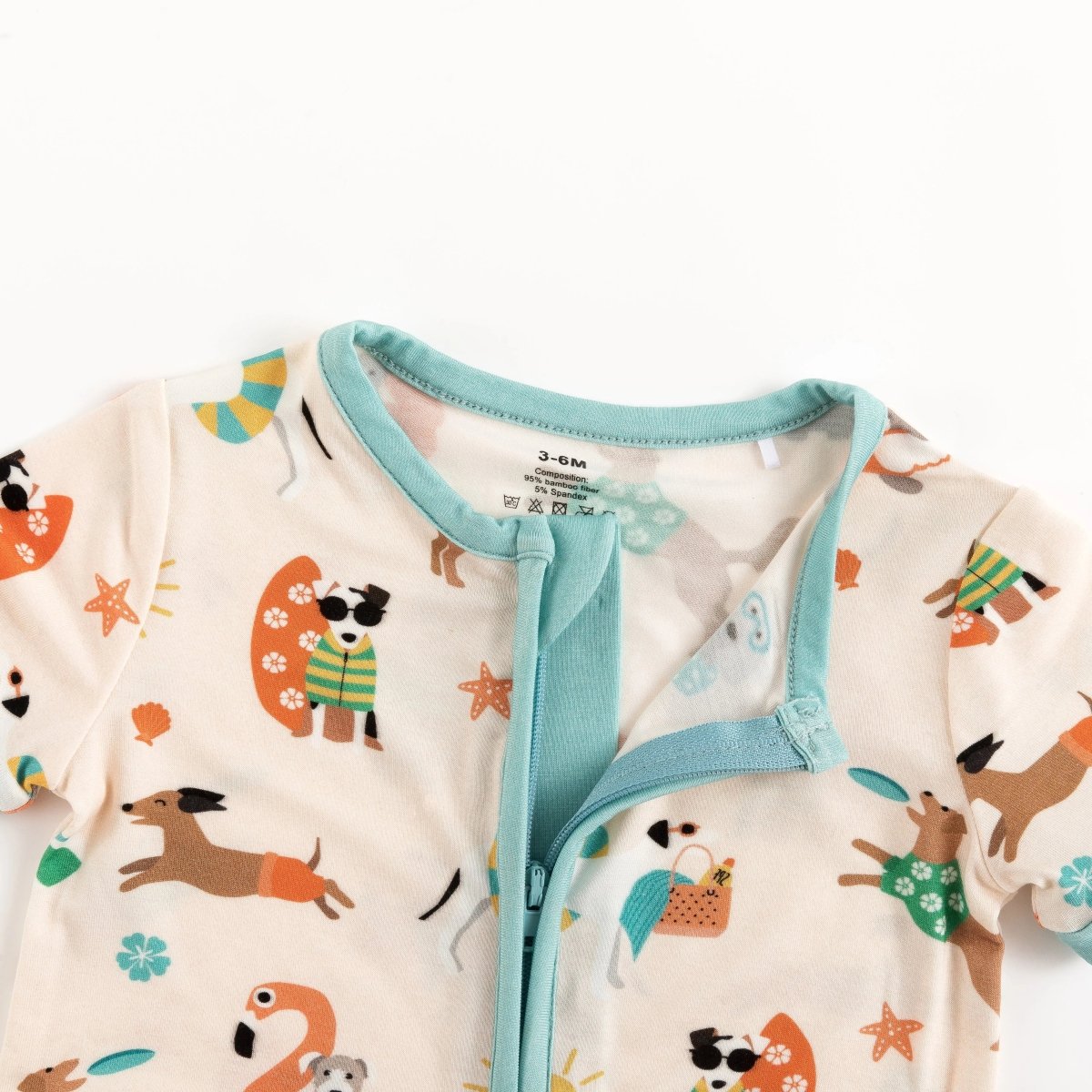 Dreamlet Pups in the Sun Romper Beach Day Print for Pets and Dogs - Everetts Place Boutique - 