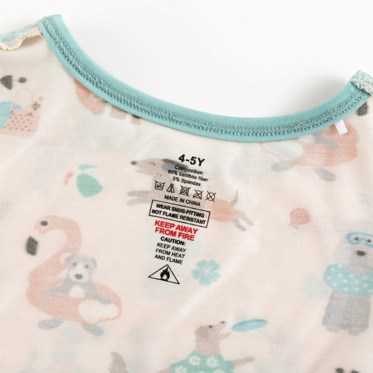Dreamlet Pups in the Sun Short Pajama Set Beach Day Print for Kids - Everetts Place Boutique - 