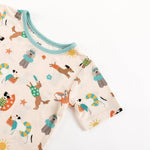 Dreamlet Pups in the Sun Short Pajama Set Beach Day Print for Kids - Everetts Place Boutique - 