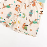 Dreamlet Pups in the Sun Short Pajama Set Beach Day Print for Kids - Everetts Place Boutique - 