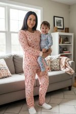 Pups & Kisses (Women's PJ) - Pink - Sleeve, Nightwear, Textile, Pajamas, Child | Everetts Place
