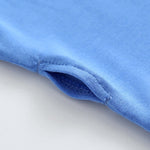 Luxie Charm Pure Blue Zippered Baby Romper - Everetts Place Boutique - 