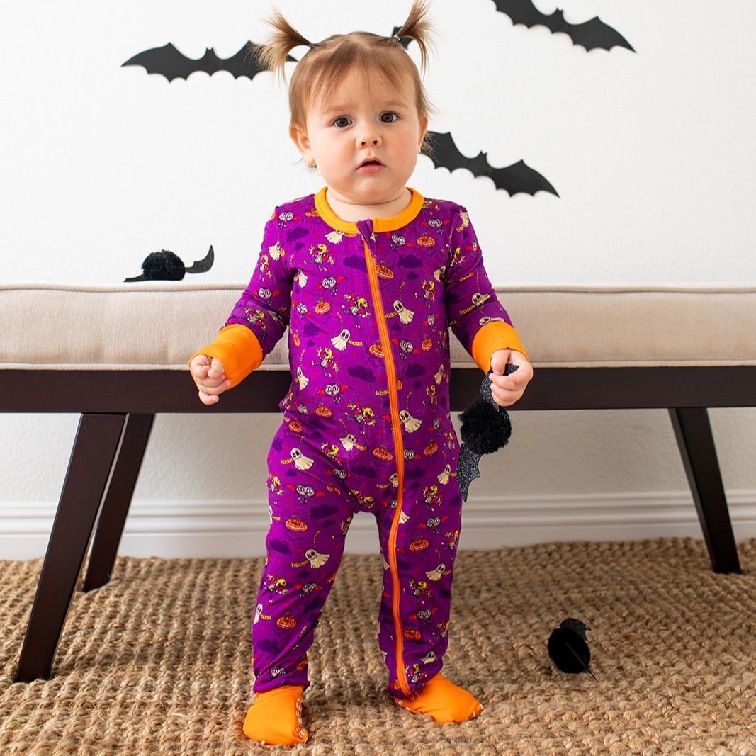 Purple Boo Crew Convertible Coverall by Bestaroo