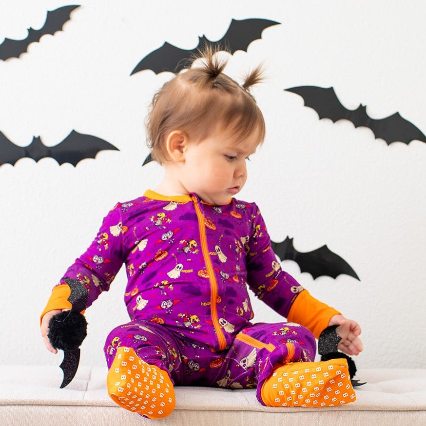 Purple Boo Crew Convertible Coverall by Bestaroo