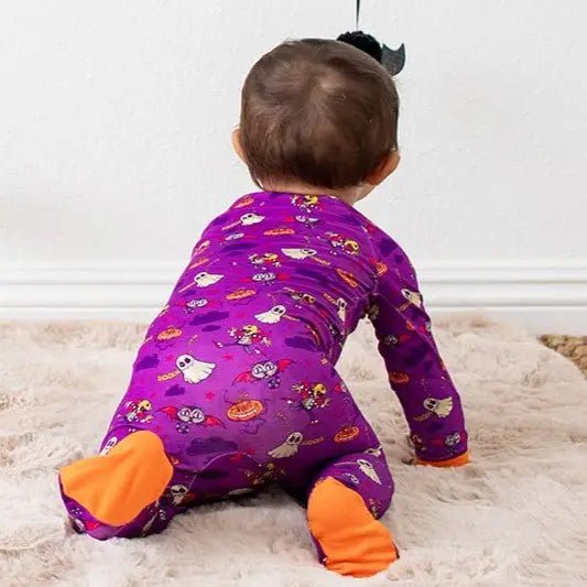 Bestaroo Purple Boo Crew Footie - 
