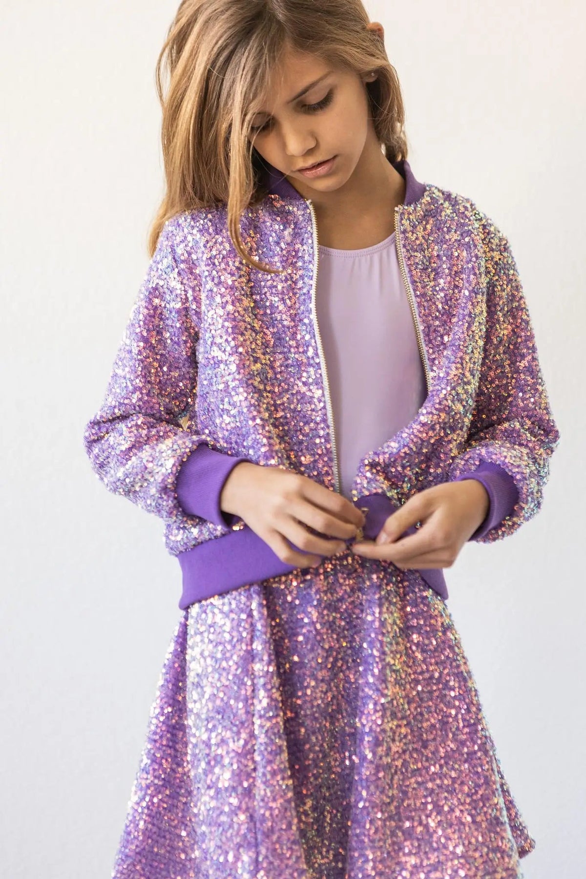 Mila & Rose ® Purple Sequin Jacket - 
