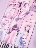 Rylee Faith Designs Purple Top And TS Print Bell Bottom Pants Girls Set - Everetts Place Boutique - 