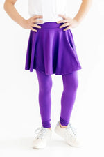 Purple Twirl Skegging - Purple, Tights, Waist, Calf, Leggings | Everetts Place