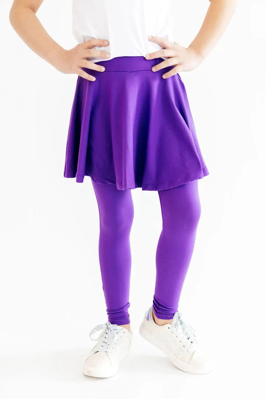 Purple Twirl Skegging - Purple, Tights, Waist, Calf, Leggings | Everetts Place