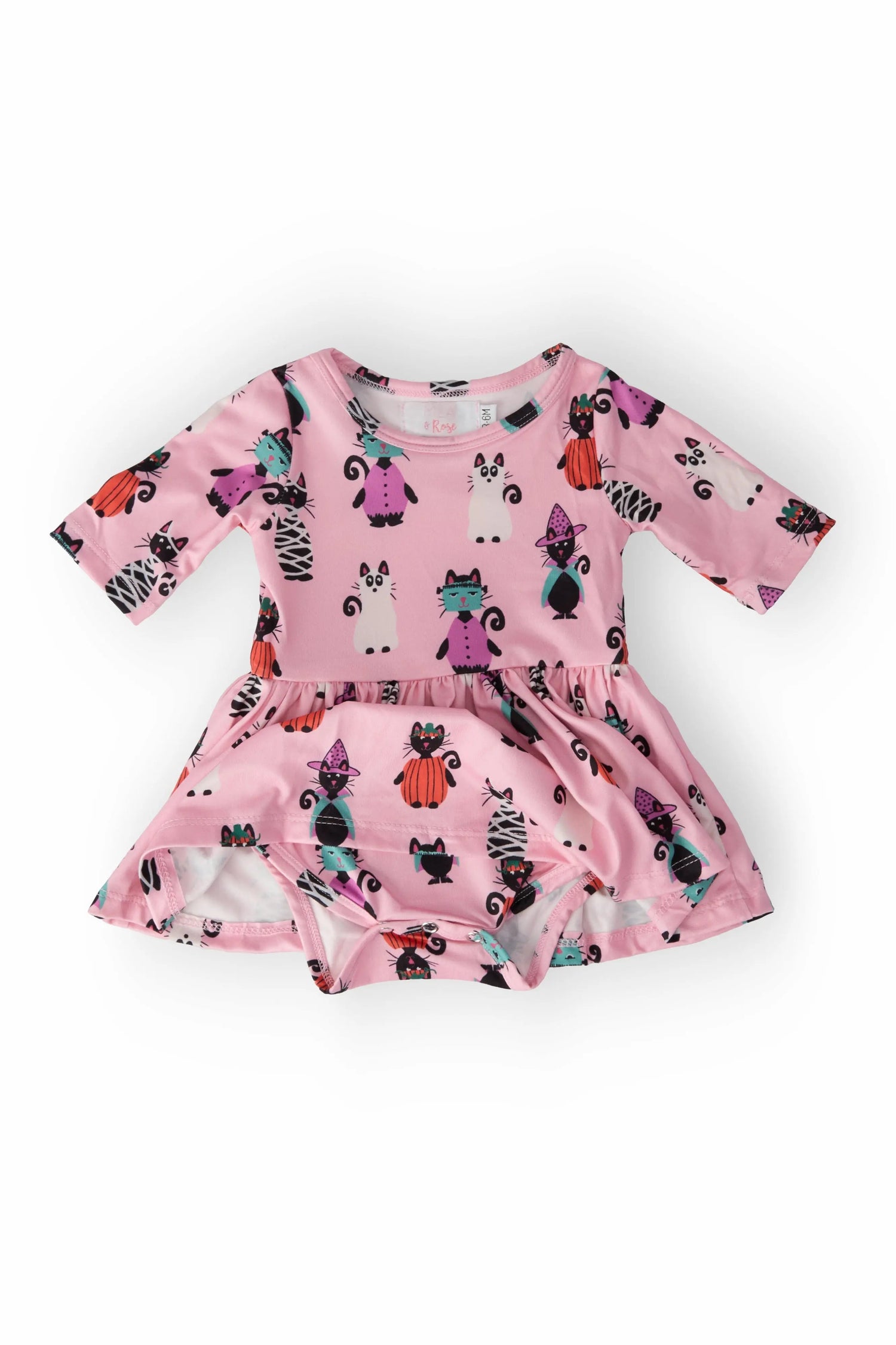 Mila & Rose ® Purr - fectly Spooky Twirl Bodysuit - 