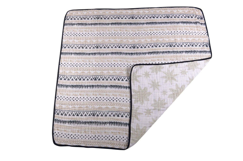 Pyramid And Boho Fields Cotton Muslin Blanket - Everetts Place: Online Boutique - Kids & Babies