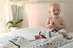 Newcastle Classics Pyramid Cotton Muslin Blanket with Soft Breathable Fabric for Kids - Baby & Toddler > Swaddling & Receiving Blankets > Receiving Blankets Cotton Newcastle Blanket