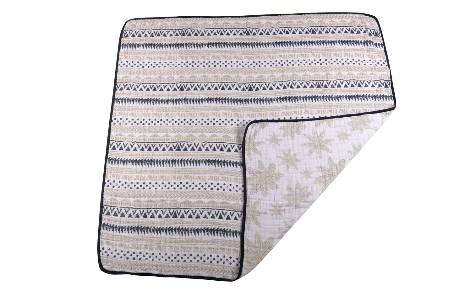 Pyramid And Boho Fields Cotton Muslin Newcastle Blanket For Kids 47 Inch X 47 Inch Newcastle Classics