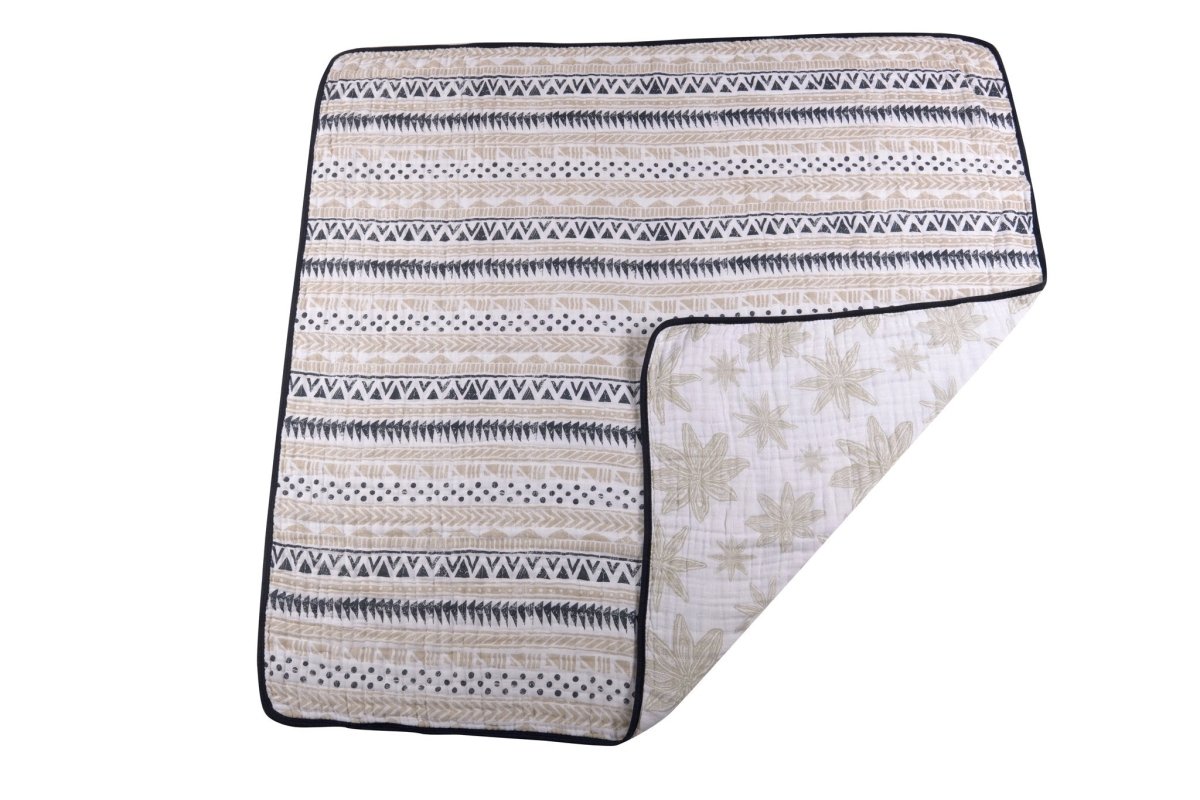 Newcastle Classics Pyramid Cotton Muslin Blanket with Soft Breathable Fabric for Kids - 