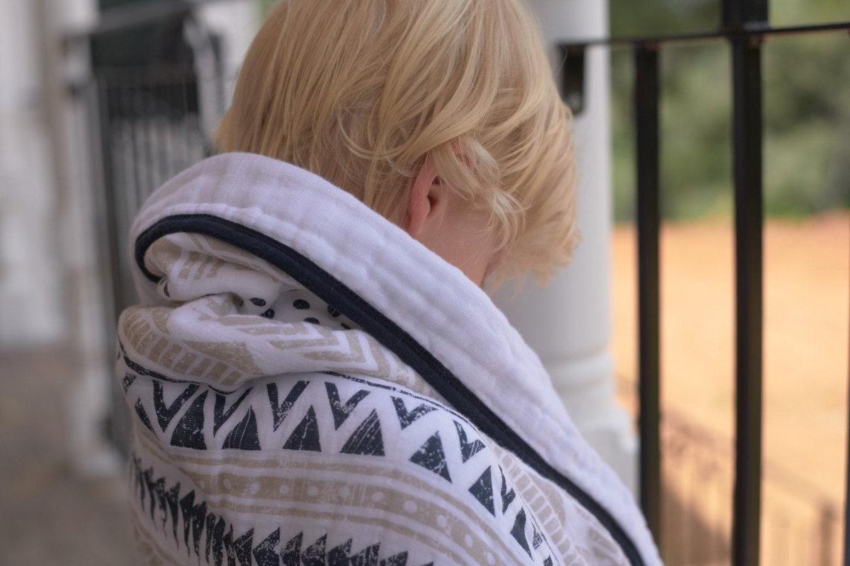 Newcastle Classics Pyramid Cotton Muslin Newcastle Blanket for Kids with Soft Breathable Comfort - 