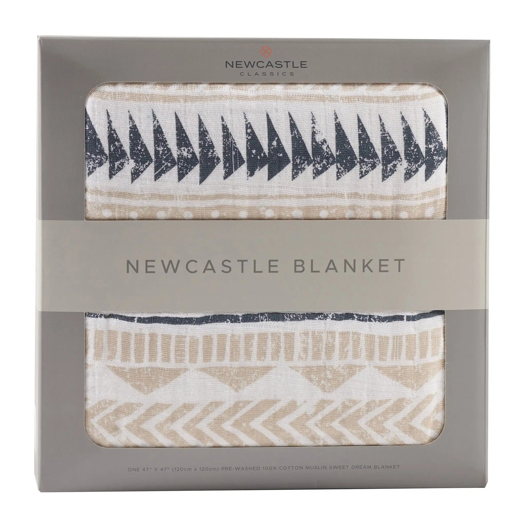 Pyramid Cotton Muslin Newcastle Blanket - Textile, Linens, Wool, Scarf, Rug | Everetts Place