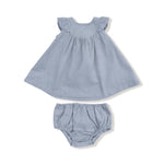 Angel Dear Quarry - Scoop Yoke with Ruffle Dress + Bloomer - 