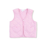 Angel Dear Quilted Baby Vest With Heart Pockets Soft Viscose Bamboo - Everetts Place Boutique - 