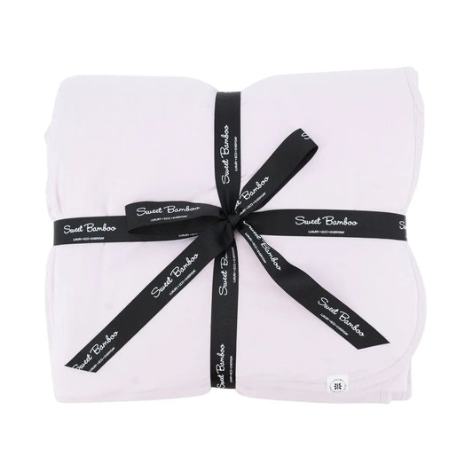 Quilted Blanket Softest Ecolux Fabric Double Layered Cozy Bedding Sweet Bamboo