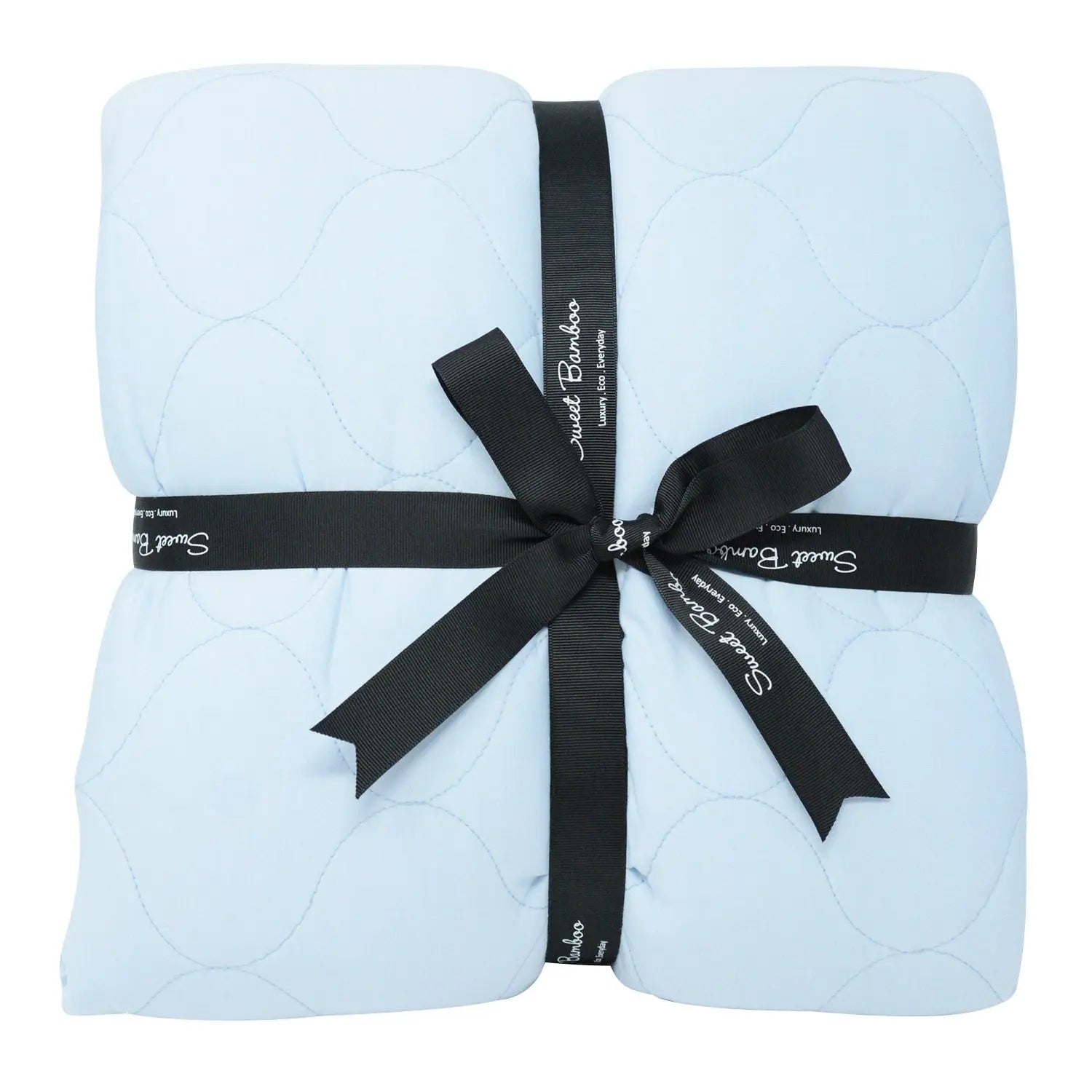 Quilted Blanket Softest Ecolux Fabric Double Layered Cozy Bedding Sweet Bamboo