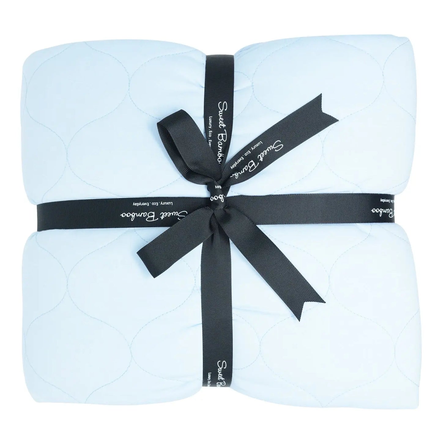 Quilted Blanket Softest Ecolux Fabric Double Layered Cozy Bedding Sweet Bamboo