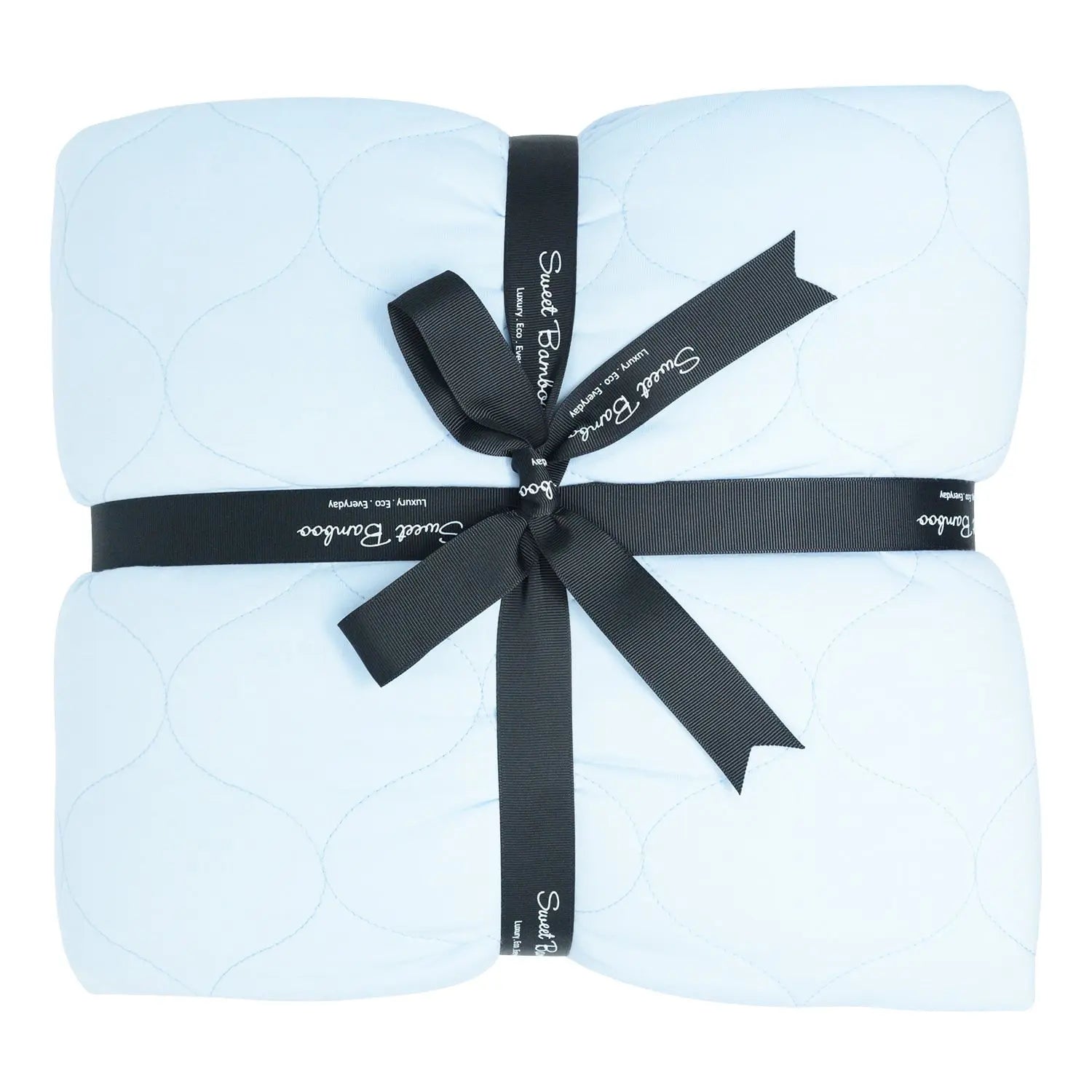 Quilted Blanket Softest Ecolux Fabric Double Layered Cozy Bedding Sweet Bamboo