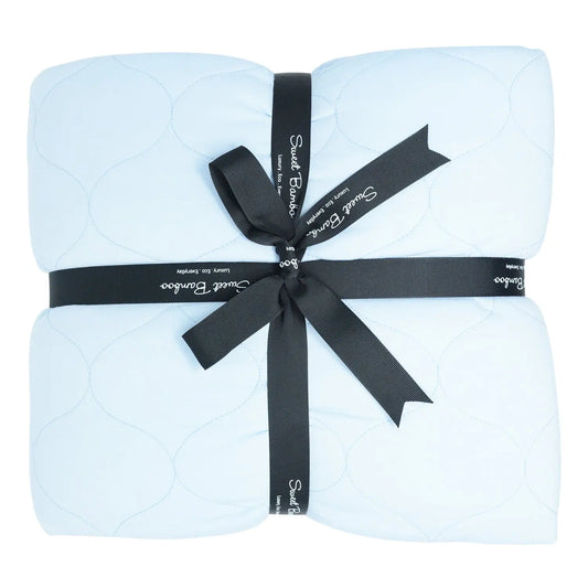 Quilted Blanket Softest Ecolux Fabric Double Layered Cozy Bedding Sweet Bamboo