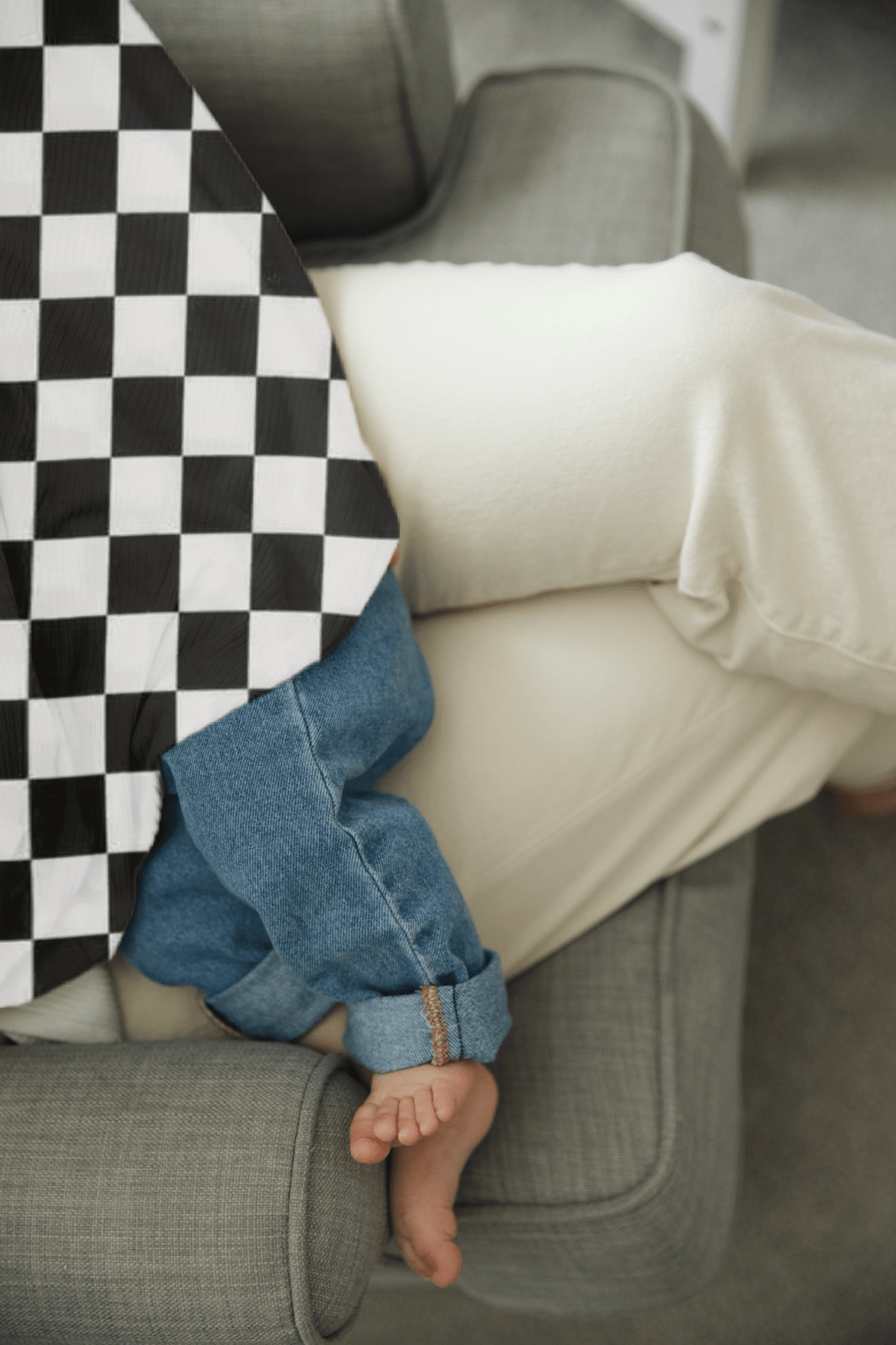 Little Mae & Co Race Black & White Checkered Carseat CoverEveretts Place