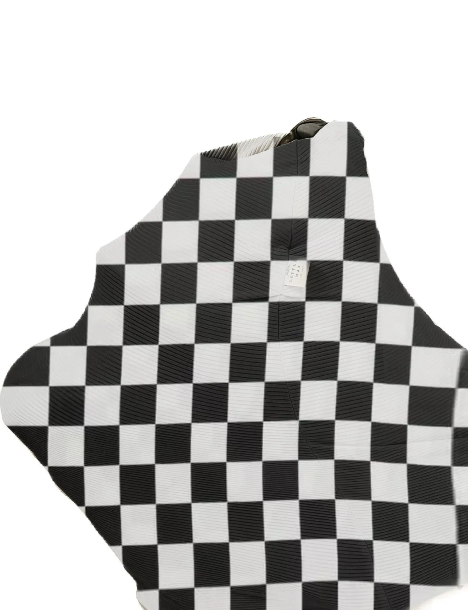 Little Mae & Co Race Black & White Checkered Carseat Cover - 