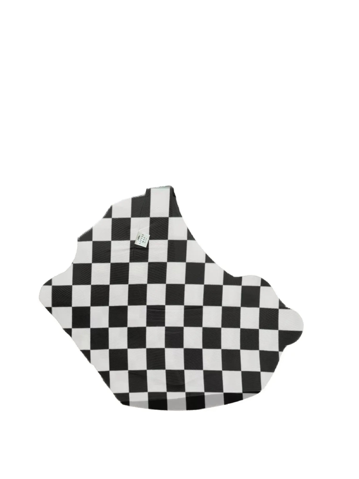 Little Mae & Co Race Black & White Checkered Carseat Cover - 
