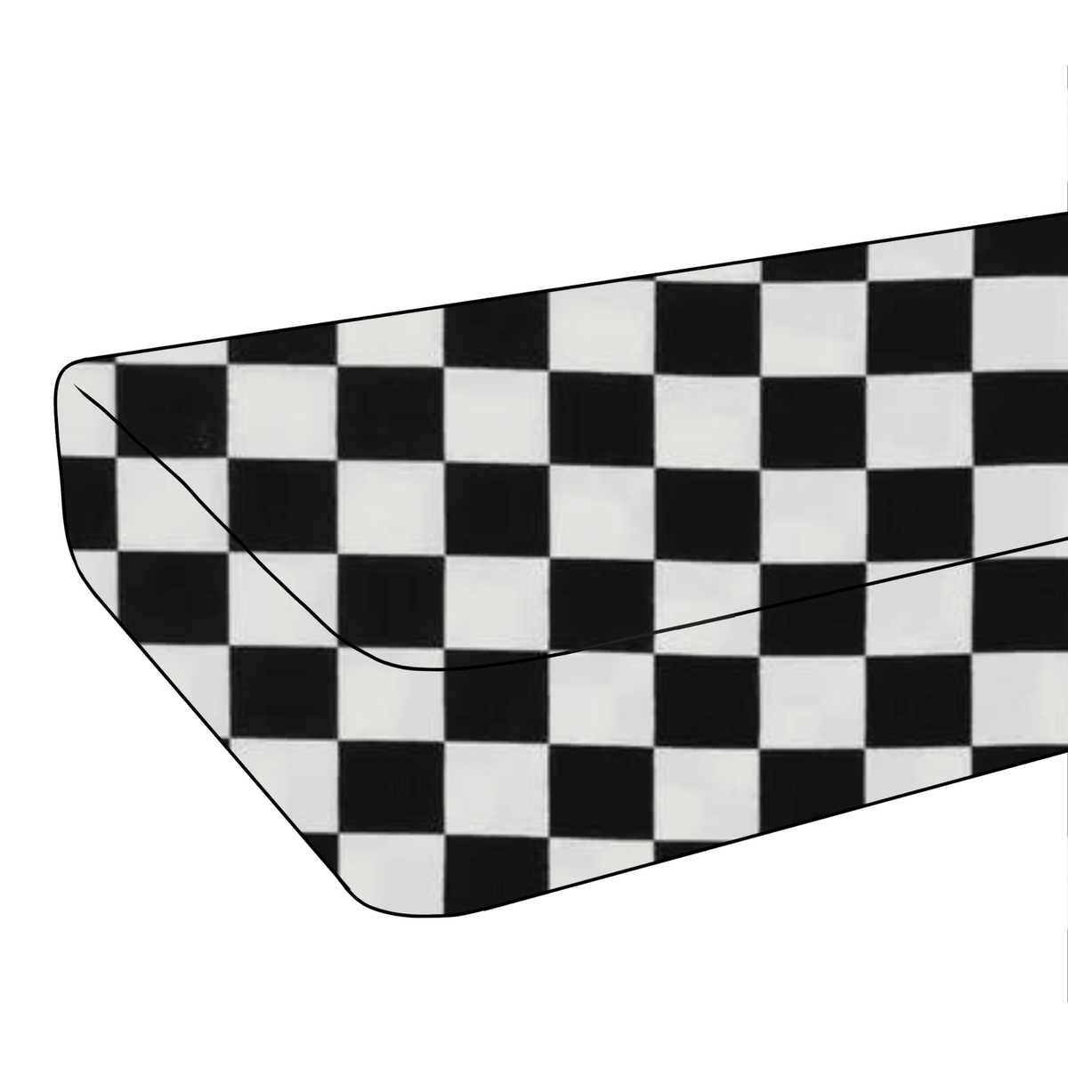 Little Mae & Co Race Black & White Checkered Crib SheetEveretts Place