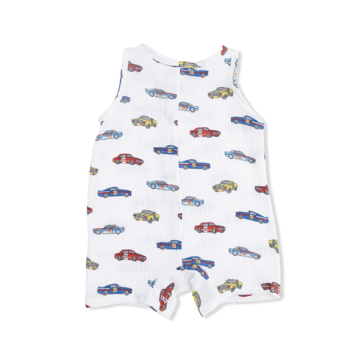 Angel Dear Race Cars - Sleeveless Shortie Romper - 