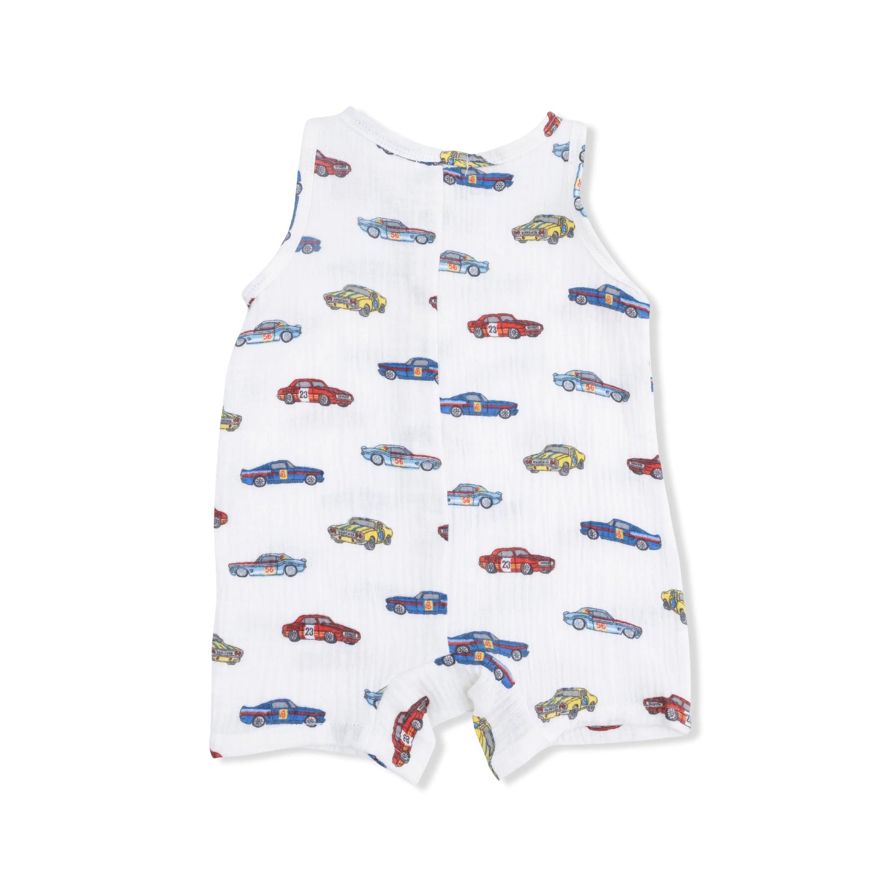 Angel Dear Race Cars - Sleeveless Shortie Romper - 