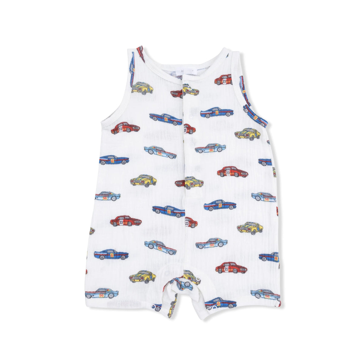 Angel Dear Race Cars - Sleeveless Shortie Romper - 