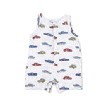 Angel Dear Race Cars - Sleeveless Shortie Romper - 