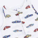 Angel Dear Race Cars - Sleeveless Shortie RomperEveretts Place