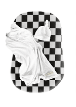 Little Mae & Co Race Checkered Baby Lounger CoverEveretts Place