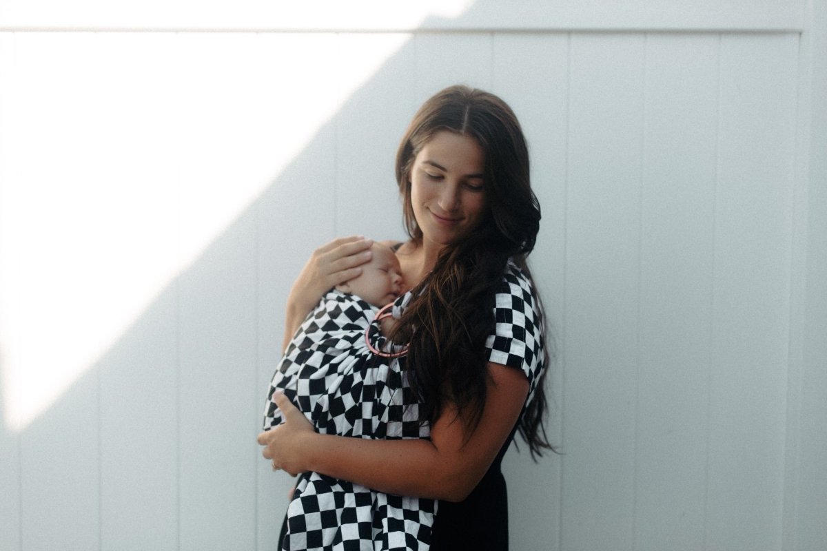 Little Mae & Co Race Ring Sling Carrier For Babies All Year Round Cotton - Everetts Place Boutique - 