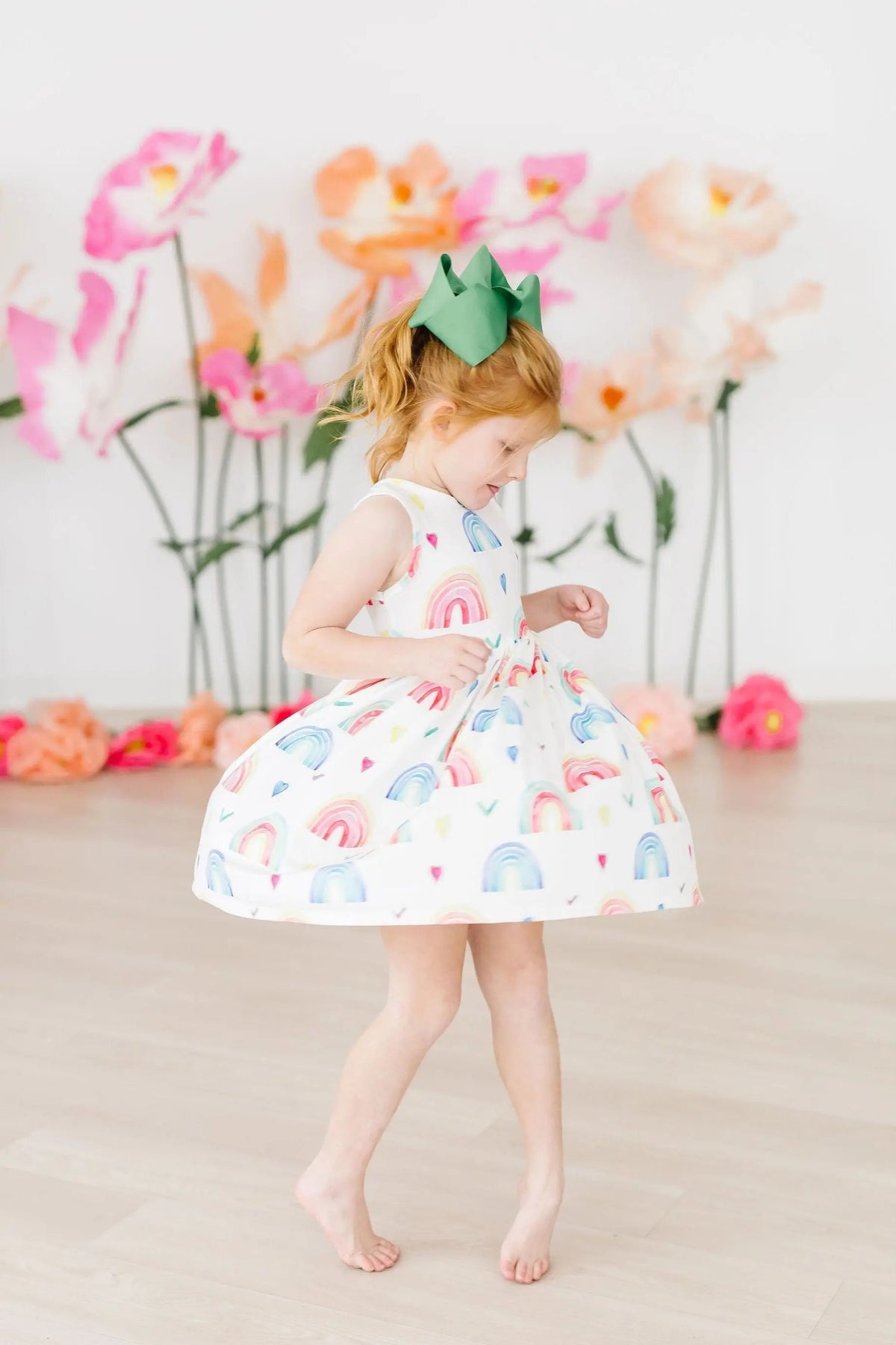 Mila & Rose ® Radiant Rainbows Tank Twirl Dress - 