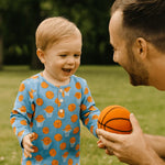Sweet Bamboo Raglan Henley Basketball Hoops - 