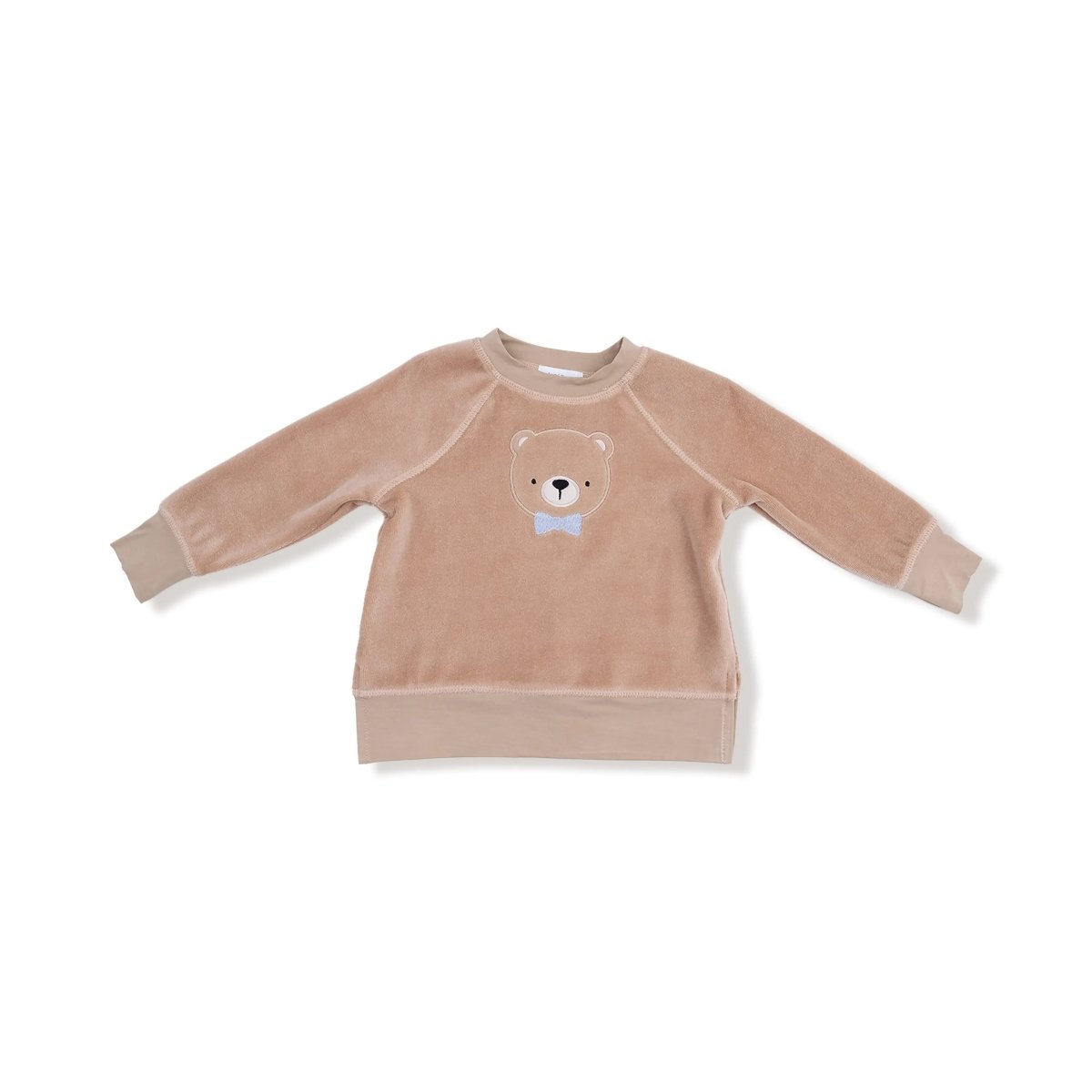 Angel Dear Raglan Sweatshirt and Jogger Set with Teddy Bear Applique - Everetts Place Boutique - 