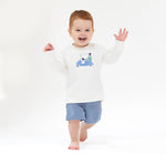 Angel Dear Raglan Sweatshirt With Golf Cart Chenille Applique Fall Fun - Everetts Place Boutique - 