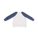 Angel Dear Raglan Sweatshirt with Red Number One Chenille Applique - 