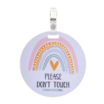 Three Little Tots Rainbow Baby No Touching Car Seat Sign Tag - 
