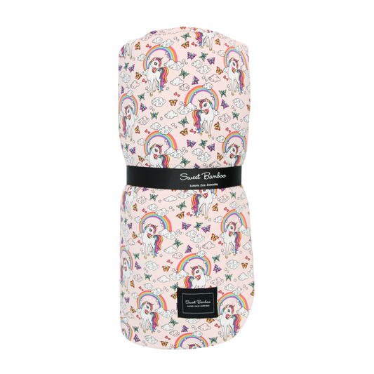Soft Rainbow Bright Big Kid Cloud Blanket, 60x40 Inches Sweet Bamboo Everetts Place: Online Boutique